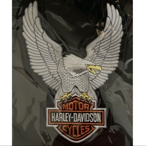 Large Harley Davidson Eagle Vest Emblem